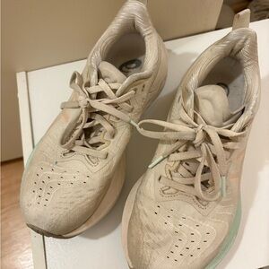 Women's Cream Athletic Shoes